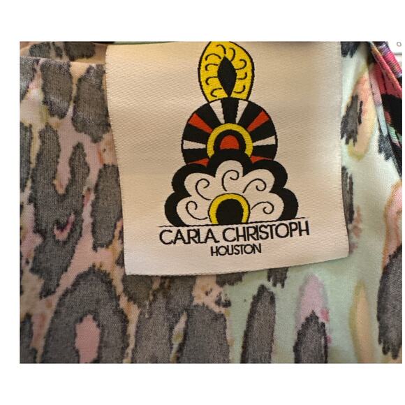 Carla Christoph Houston Vibrant Caftan Tunic One Size Tunic - Picture 4 of 4